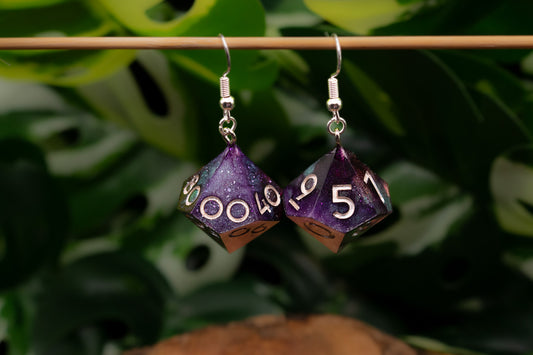 Warlock D10 and D100 Earrings