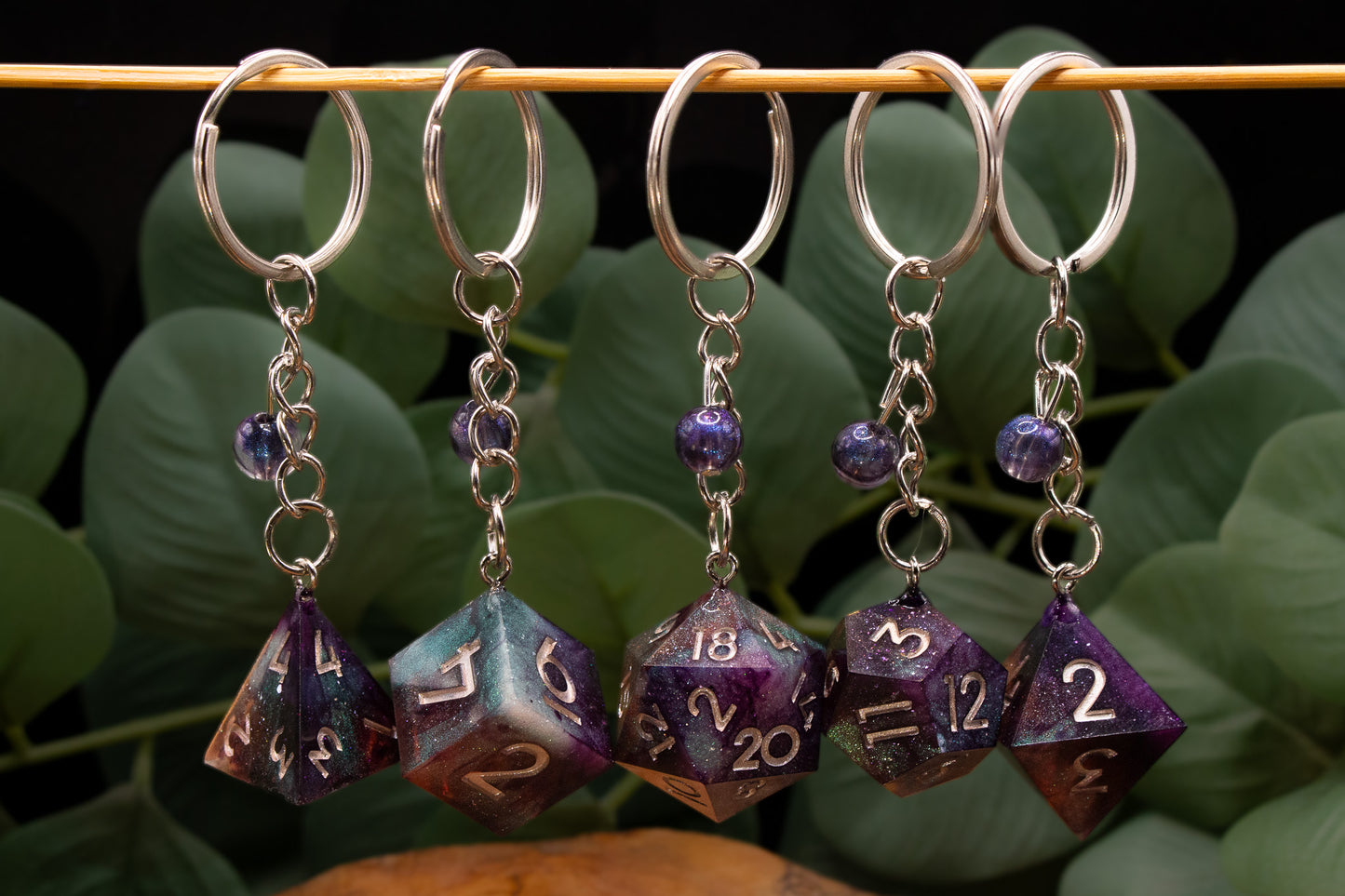 Warlock Dice Keychains