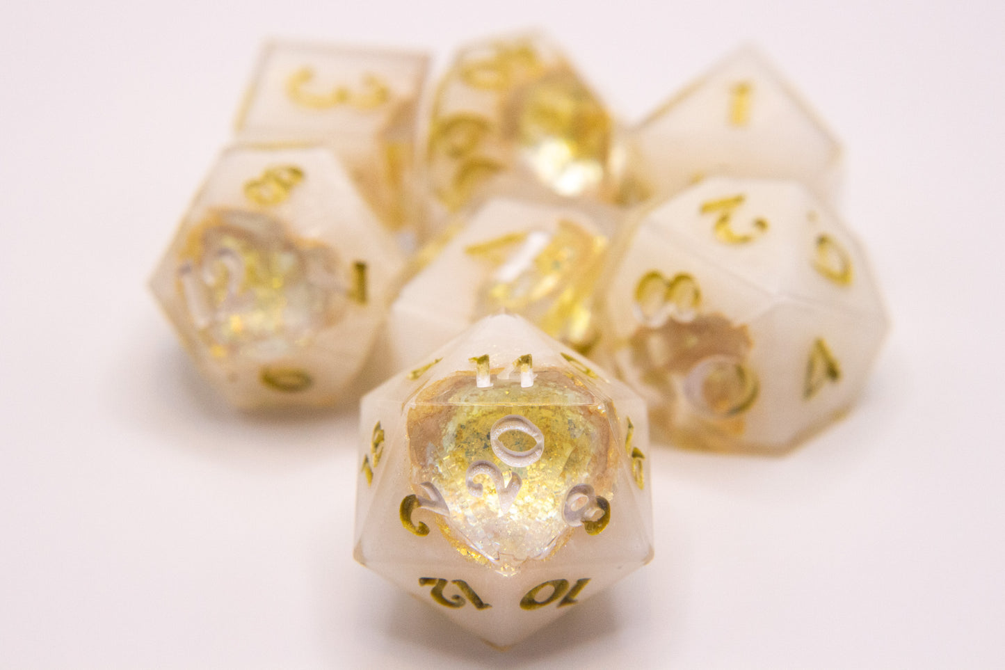Divine Polyhedral Geode Dice