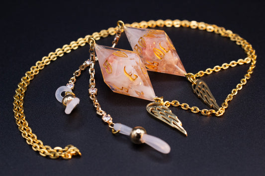 Gold Eyewear Chain Blush Meadow Dice