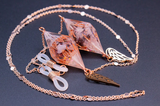 Rose Gold Eyewear Chain Shadow Meadow Dice