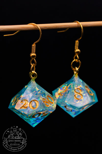 Mermaid's Whisper D10 and D100 Earrings
