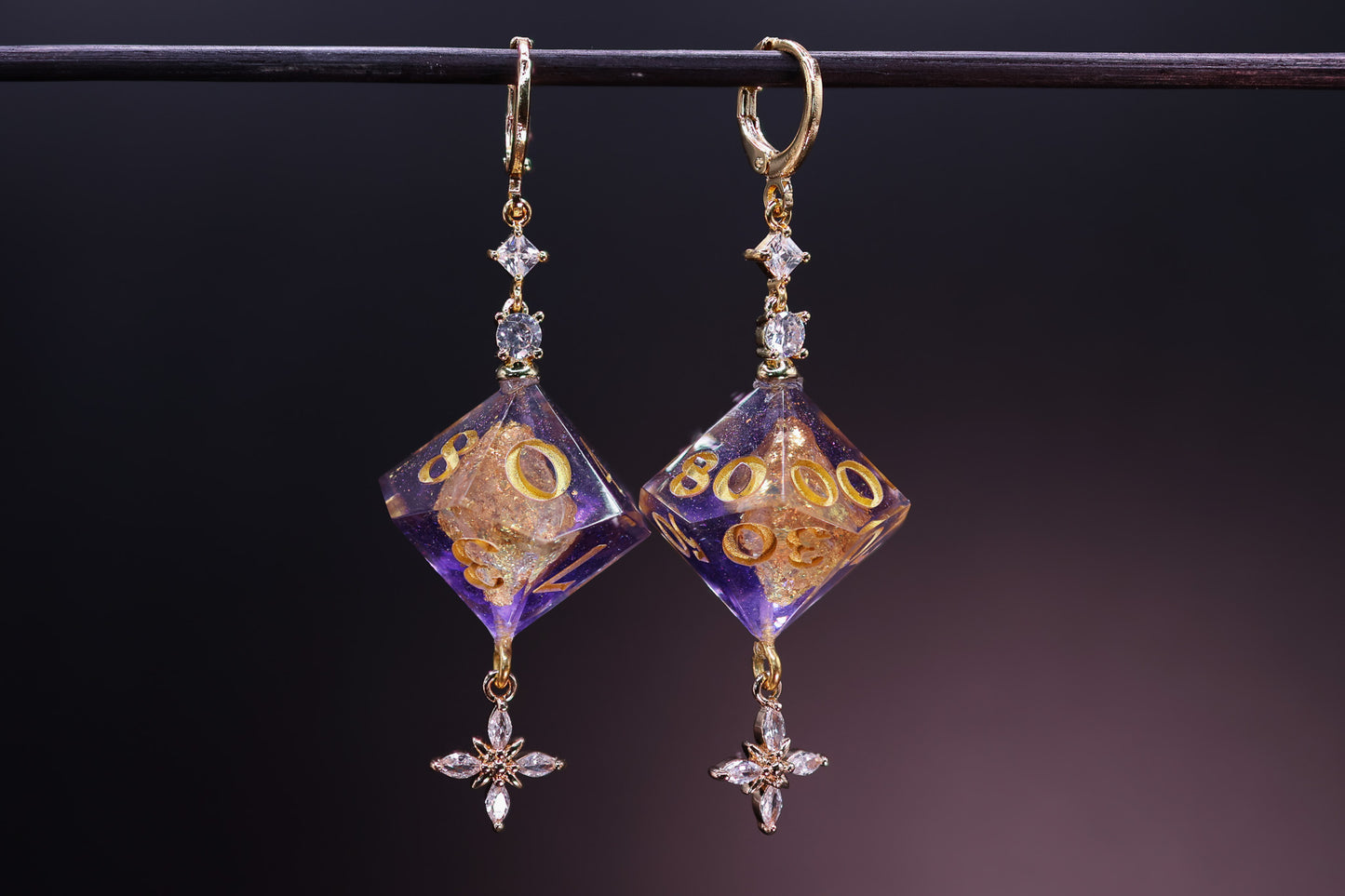 Heart of the Rift D10 and D100 Earrings