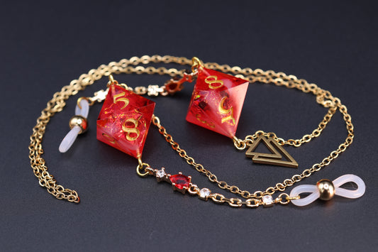 Gold Eyewear Chain Phoenix Zenith Dice