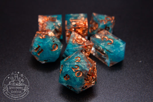 Poseidon's Backyard Polyhedral Dice set
