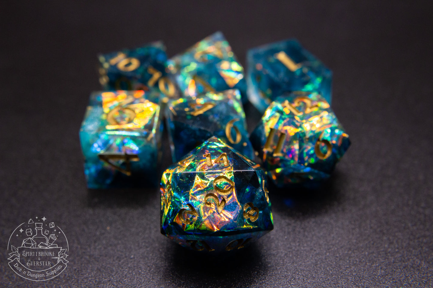 Sirens Whisper Polyhedral Dice set
