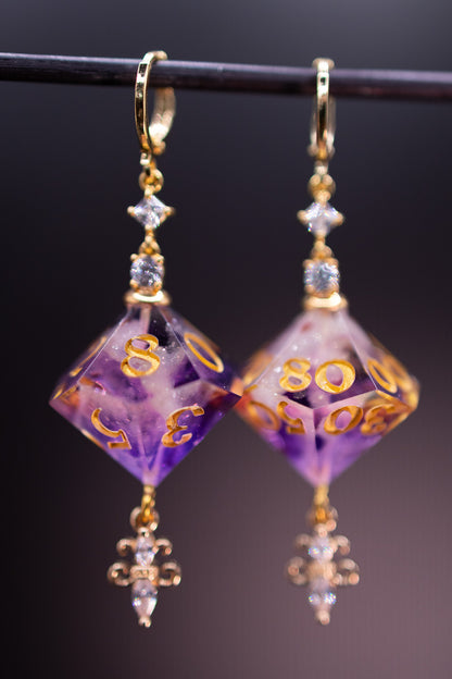 Royal Sunset D10 and D100 Earrings