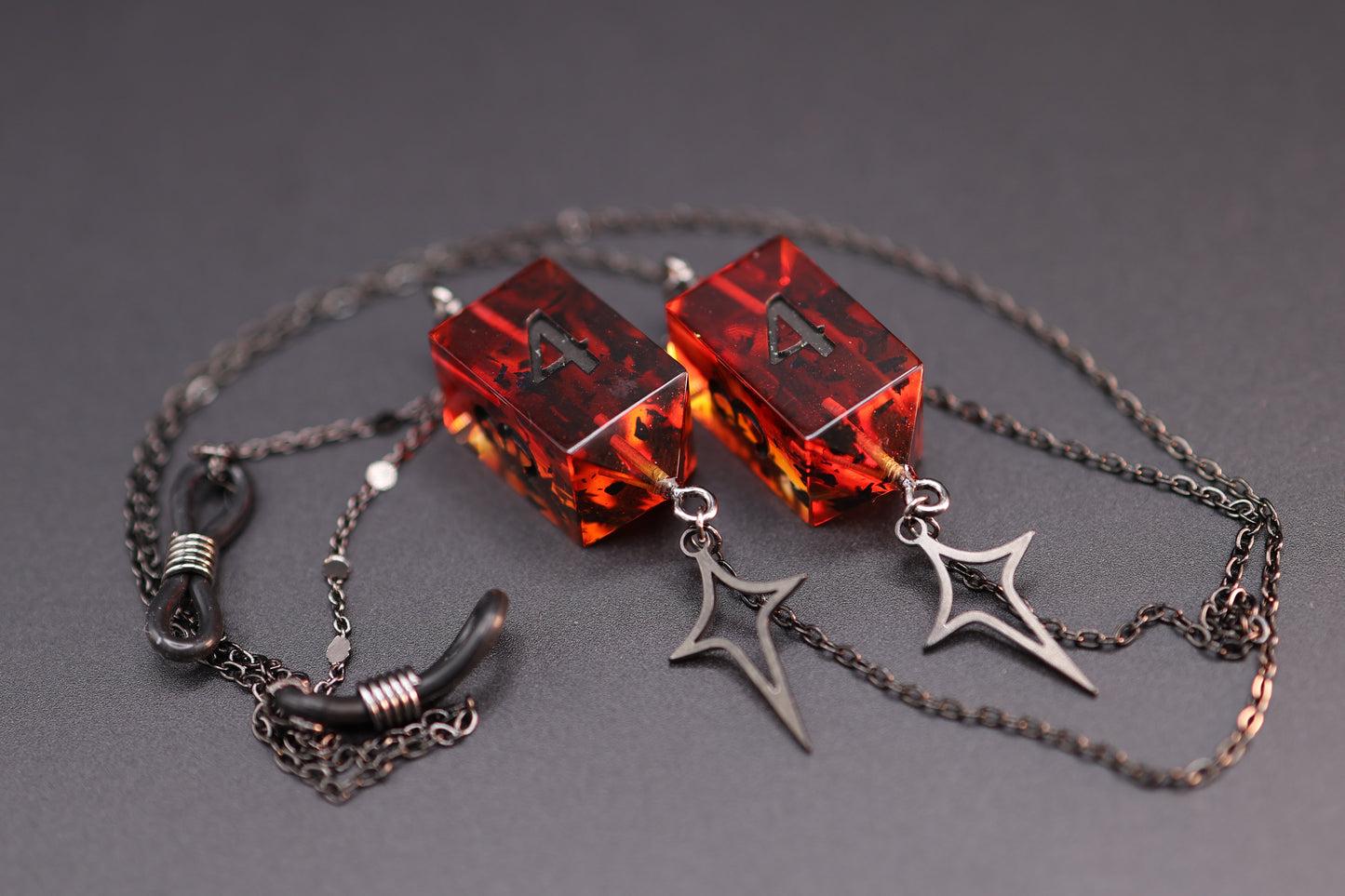 Black Eyewear Chain Vampblood Dice