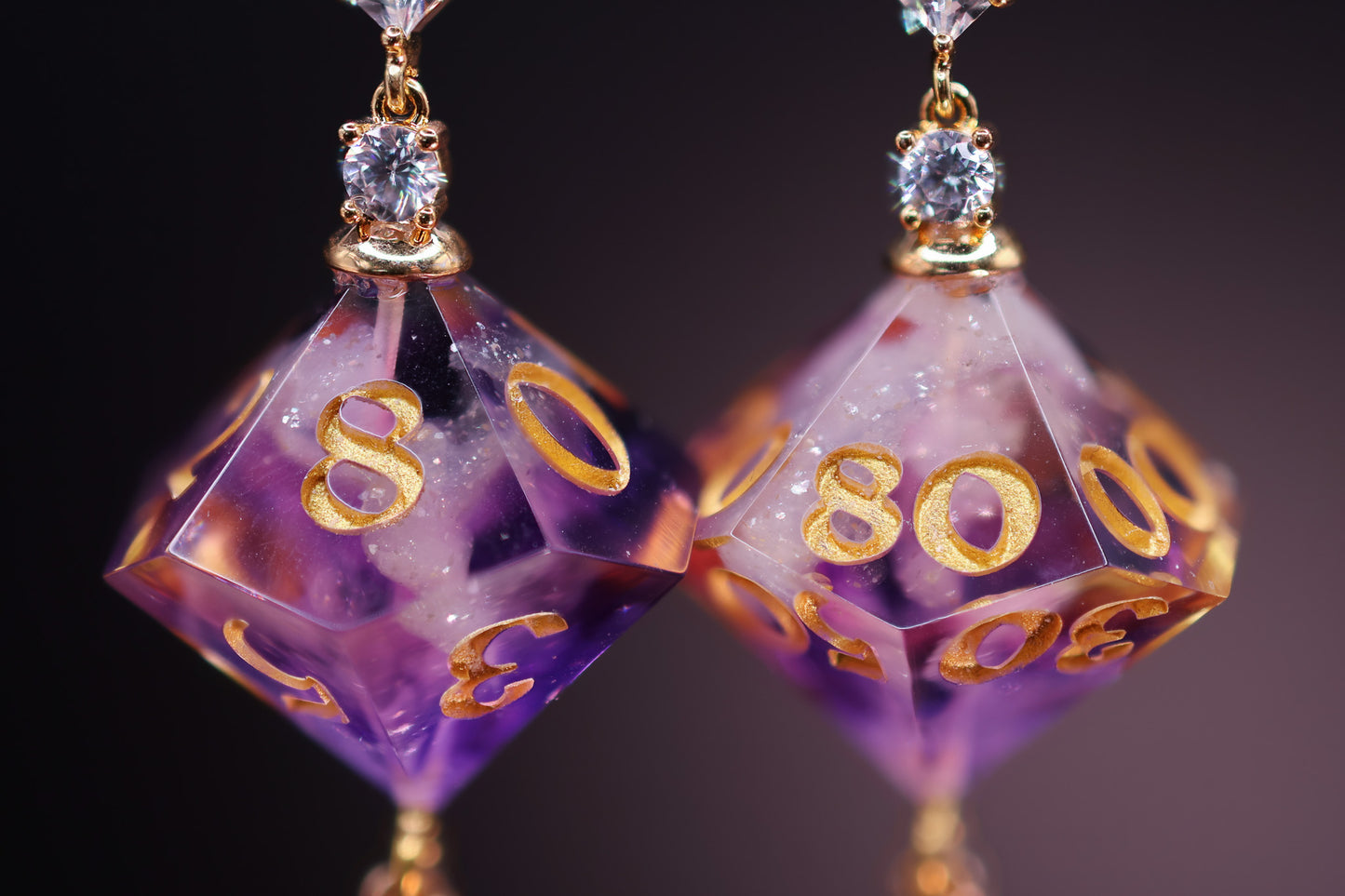 Royal Sunset D10 and D100 Earrings
