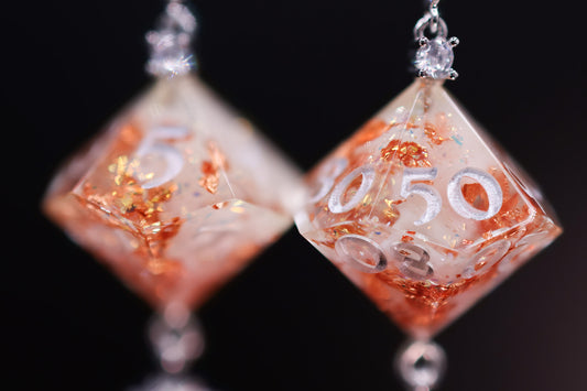 Copper Mist Silver Earrings