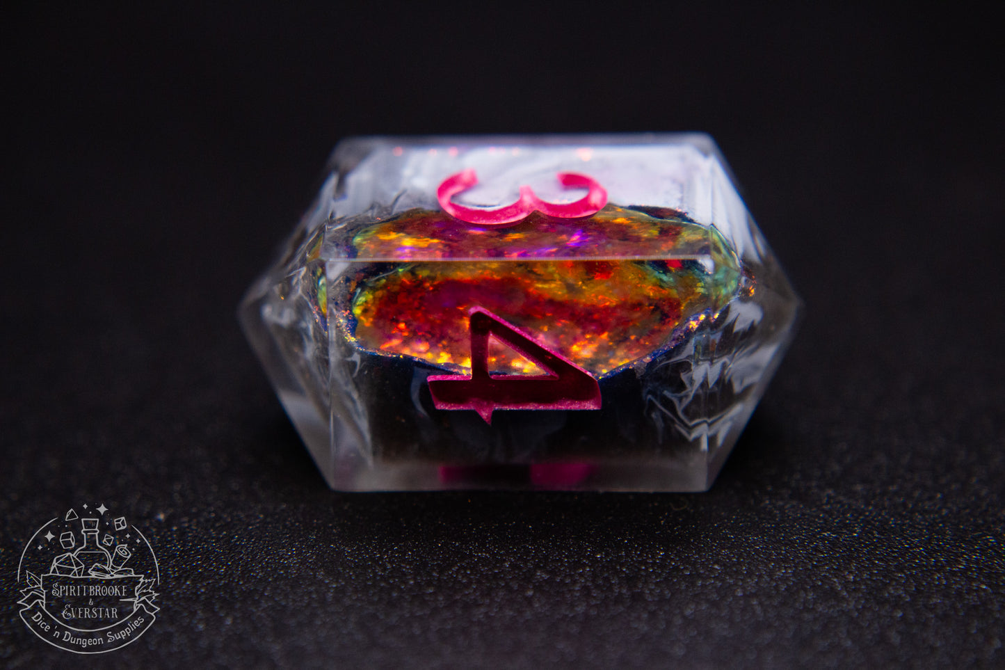 Ametrine Crystal Dream Polyhedral Geode Dice