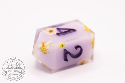 Lilac Petal Polyhedral Dice set