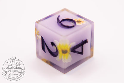 Lilac Petal Polyhedral Dice set