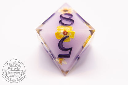 Lilac Petal Polyhedral Dice set