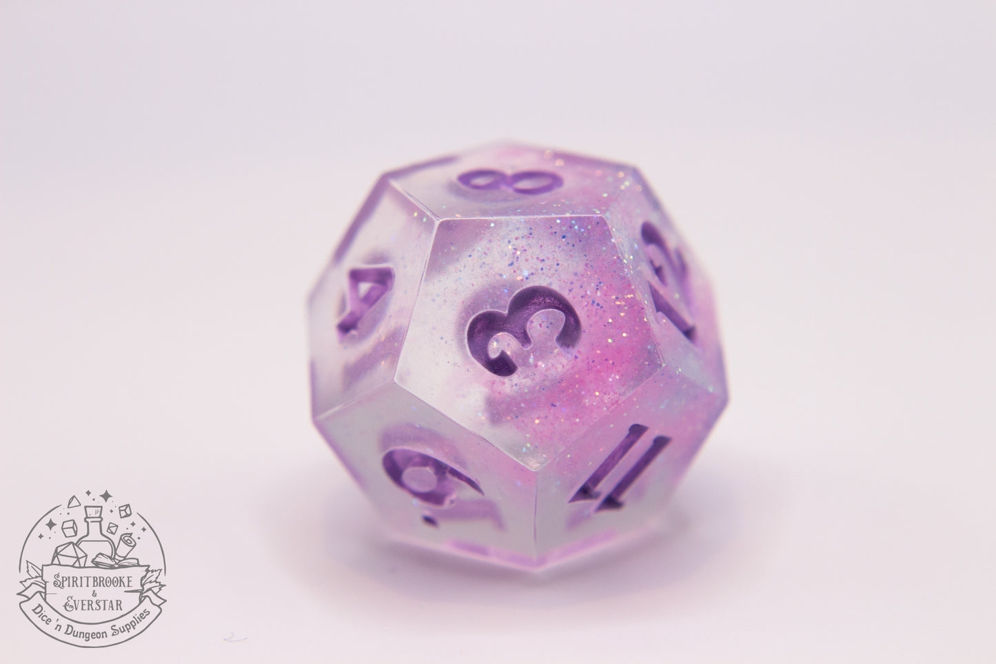 Cotton Candy Polyhedral Dice set