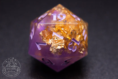 Violet Court Polyhedral Dice set