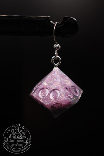 Petrified Pixie D10 and D100 Earrings