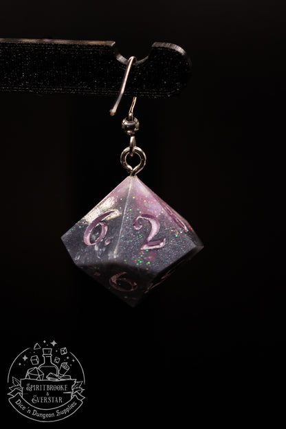 Petrified Pixie D10 and D100 Earrings