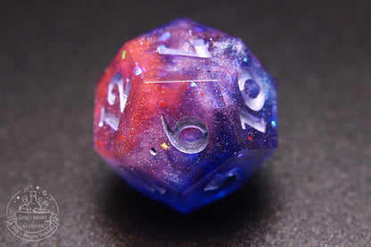 Cosmic Fire Polyhedral Dice set