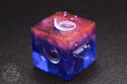Cosmic Fire Polyhedral Dice set