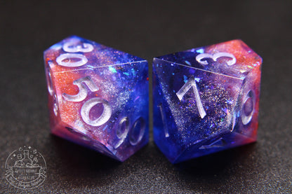 Cosmic Fire Polyhedral Dice set