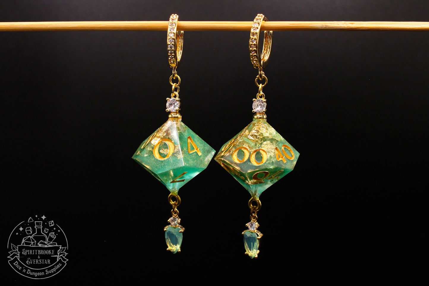 Jungle Treasure D10 + D100 Earrings