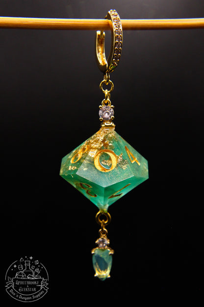 Jungle Treasure D10 + D100 Earrings