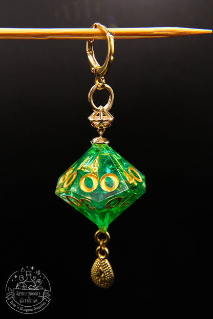 Forest Elf D10 and D100 Earrings