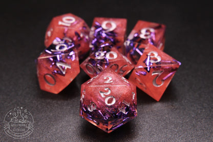 Roseveil Polyhedral Dice set