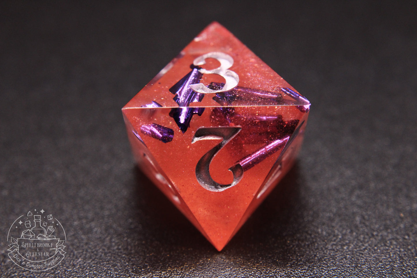 Roseveil Polyhedral Dice set