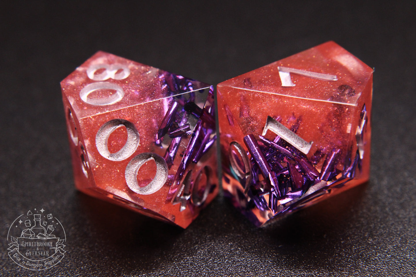 Roseveil Polyhedral Dice set