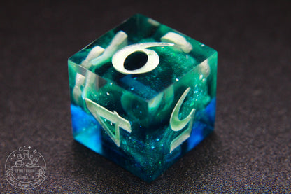 Northern Lights Glow in the Dark Polyhedral Dice set