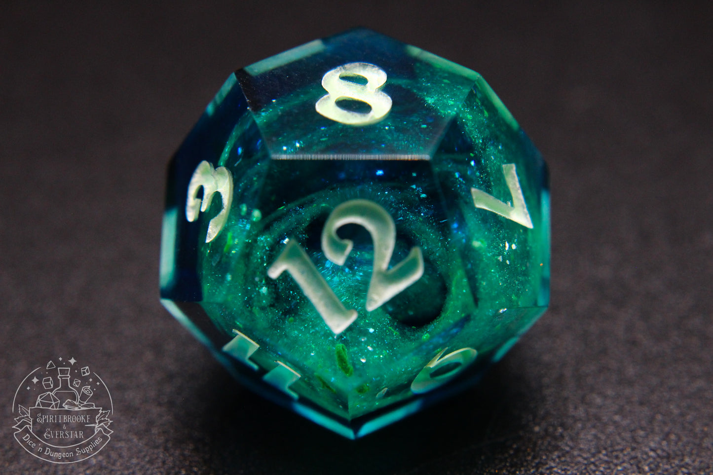 Northern Lights Glow in the Dark Polyhedral Dice set