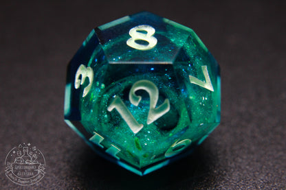 Northern Lights Glow in the Dark Polyhedral Dice set