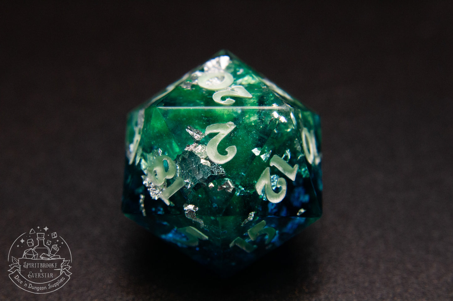 Northern Lights Xtra Glow in the Dark Polyhedral Dice set