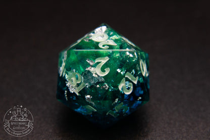 Northern Lights Xtra Glow in the Dark Polyhedral Dice set