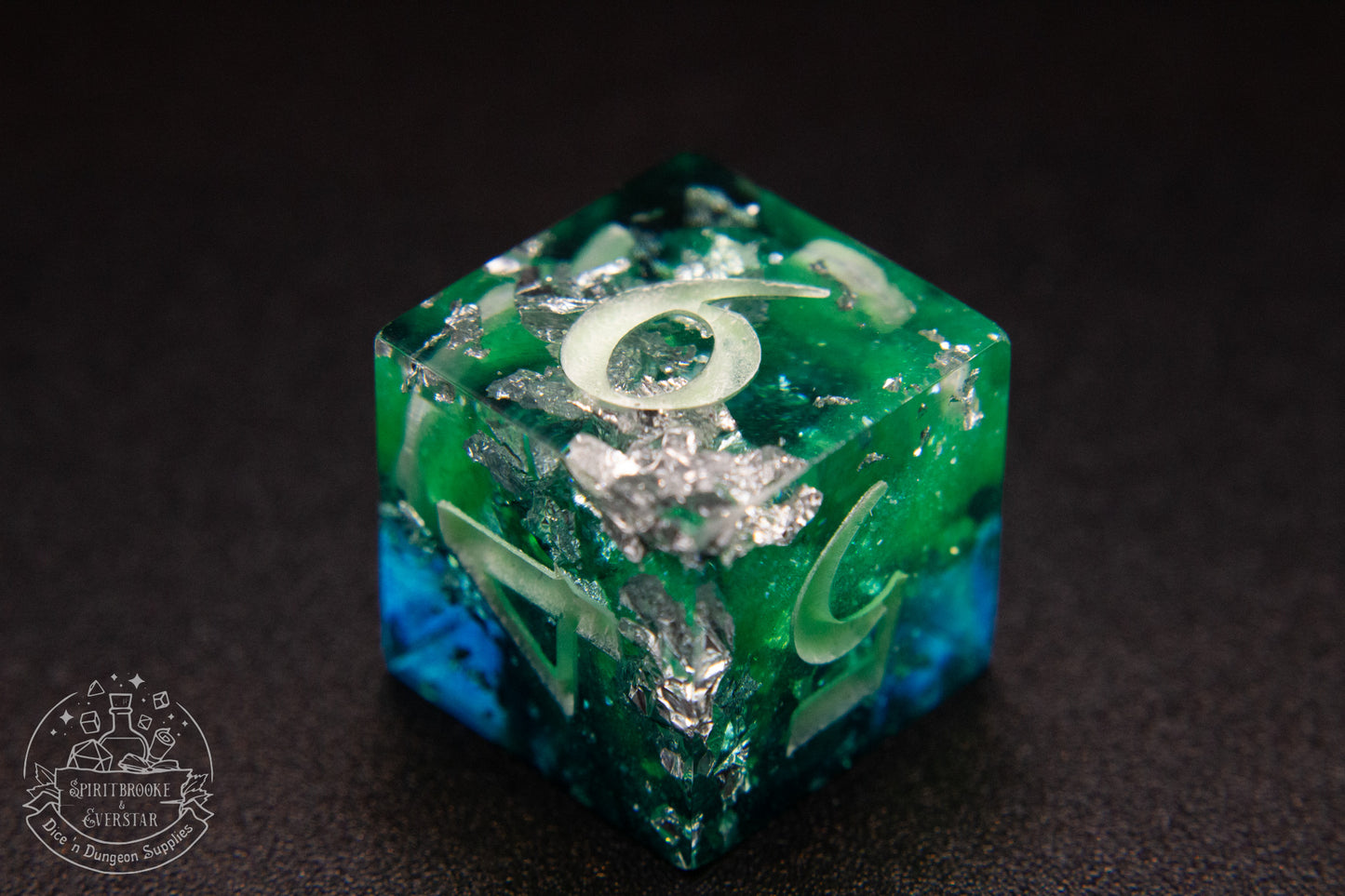 Northern Lights Xtra Glow in the Dark Polyhedral Dice set