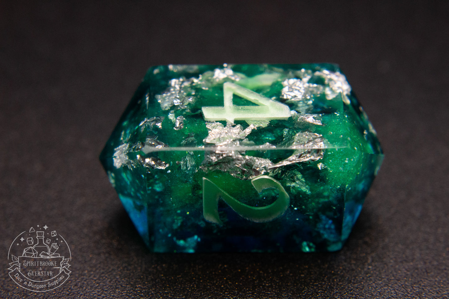 Northern Lights Xtra Glow in the Dark Polyhedral Dice set