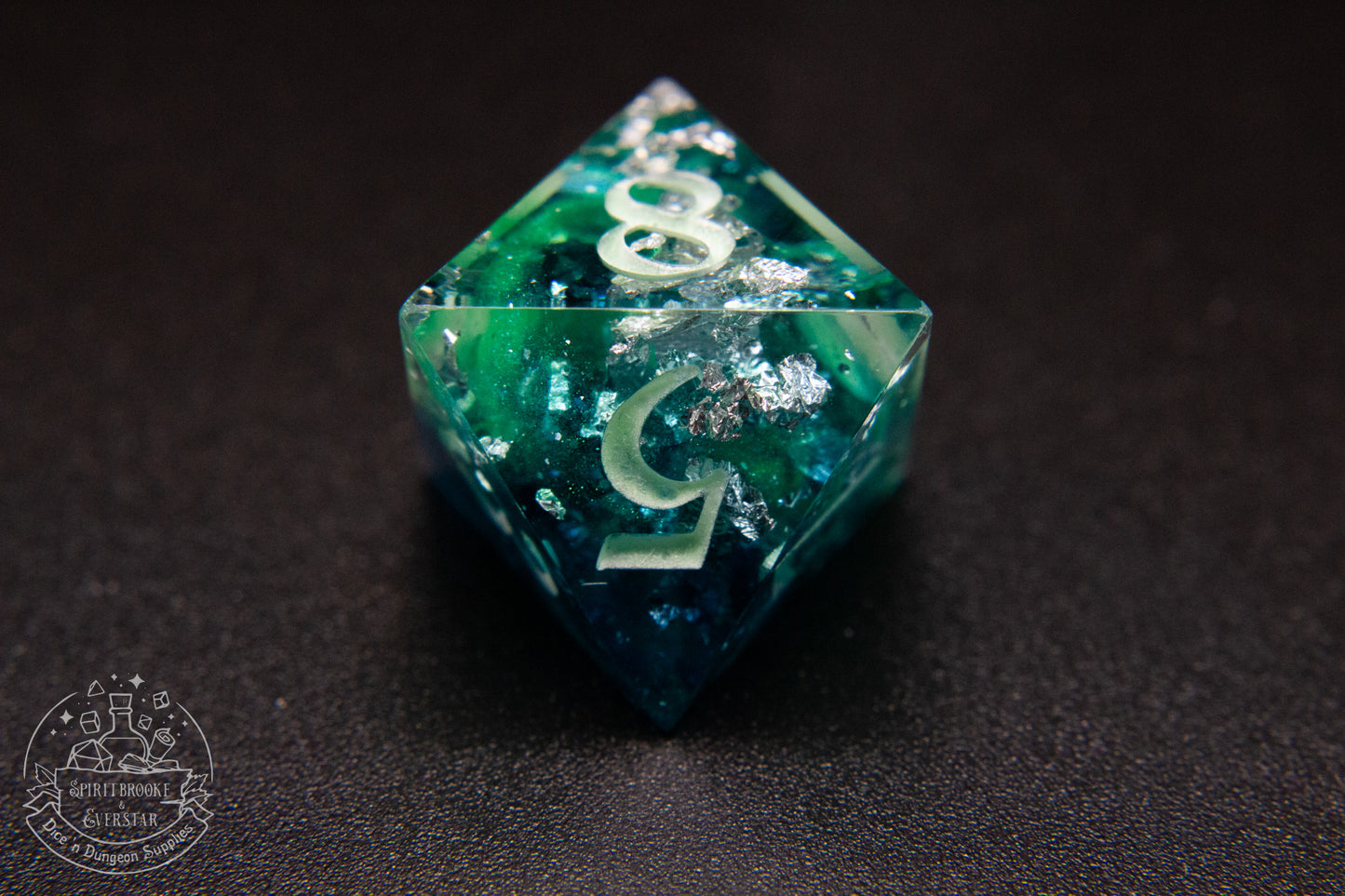 Northern Lights Xtra Glow in the Dark Polyhedral Dice set