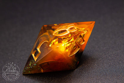 Cinderlight Pointy Polyhedral Dice set