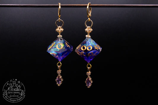 Wizards Wish D10 + D100 Earrings