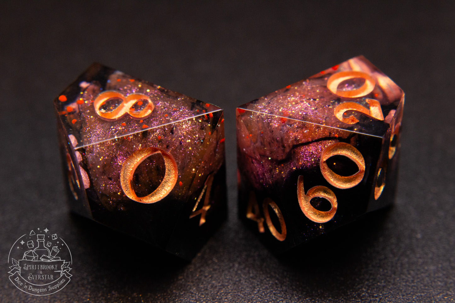 Voidfire Polyhedral Dice set