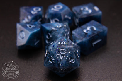 Cobaltalune Polyhedral Dice set