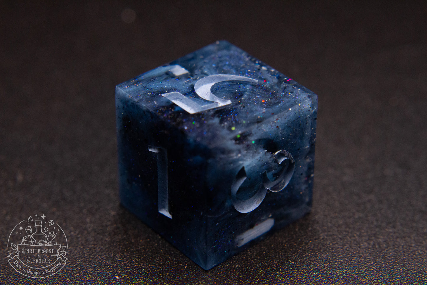 Cobaltalune Polyhedral Dice set