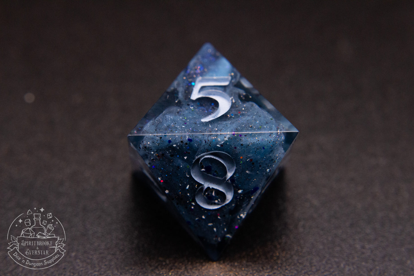 Cobaltalune Polyhedral Dice set