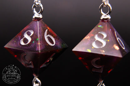 Purple Dark Velvet D8 Earrings