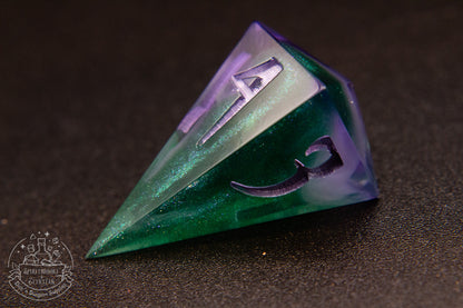 Hexmist Pointy Polyhedral Dice set