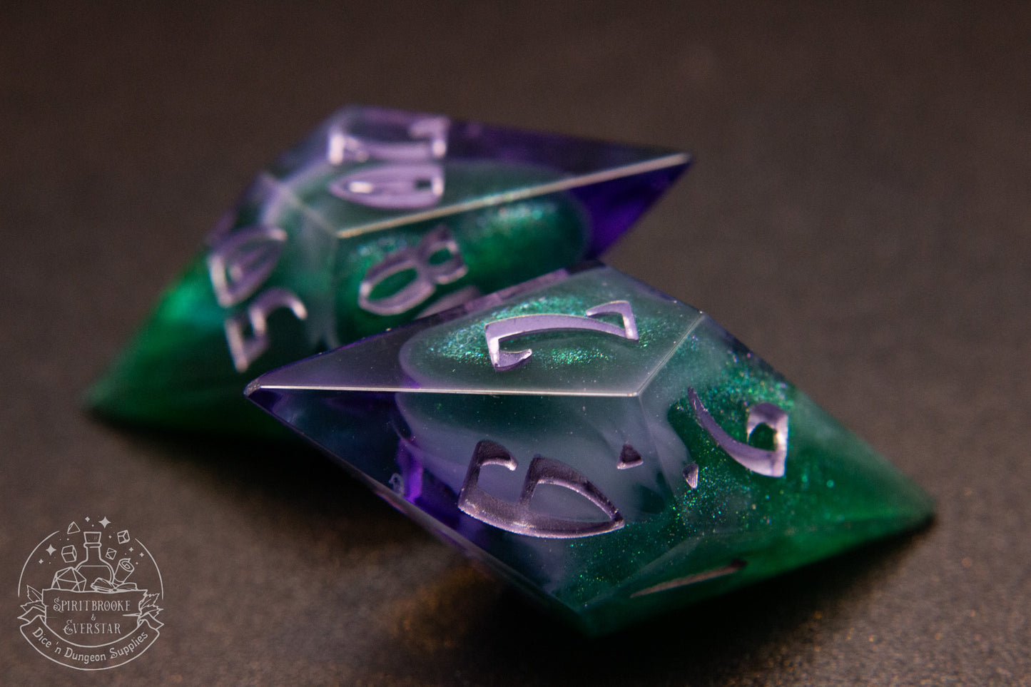 Hexmist Pointy Polyhedral Dice set