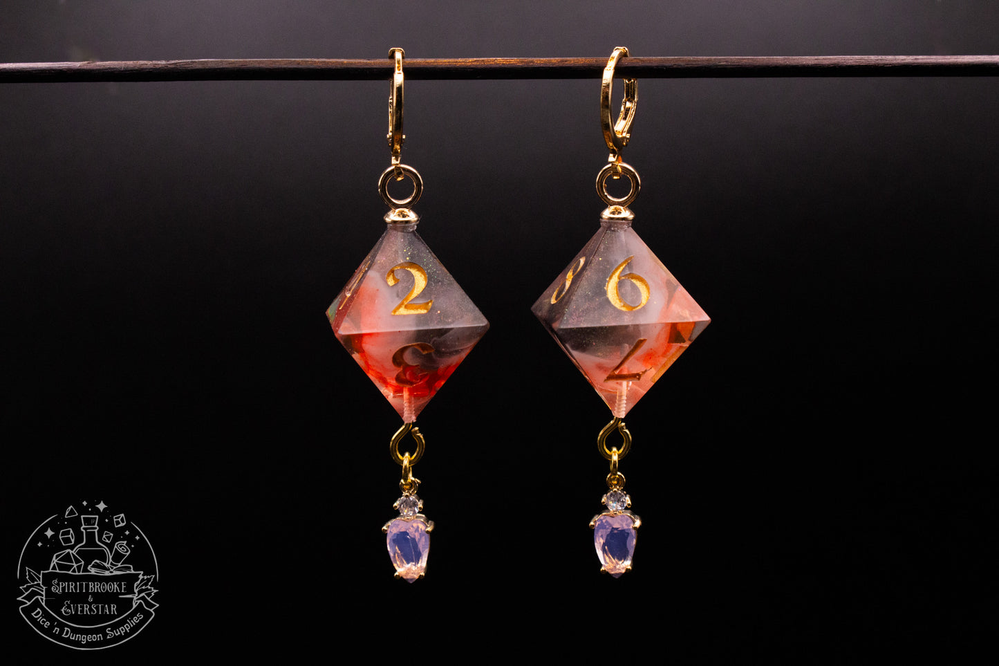 Oozing Alchemist D8 Earrings