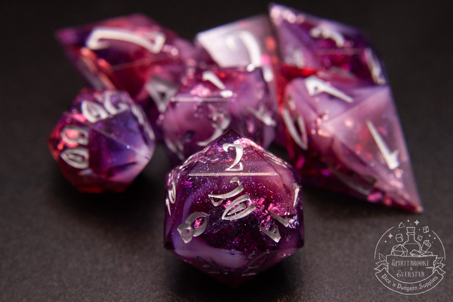 Amarielle Pointy Polyhedral Dice set